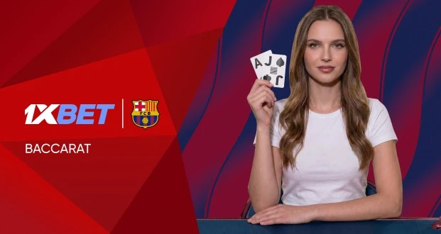 1XBET FC Barcelona Baccarat